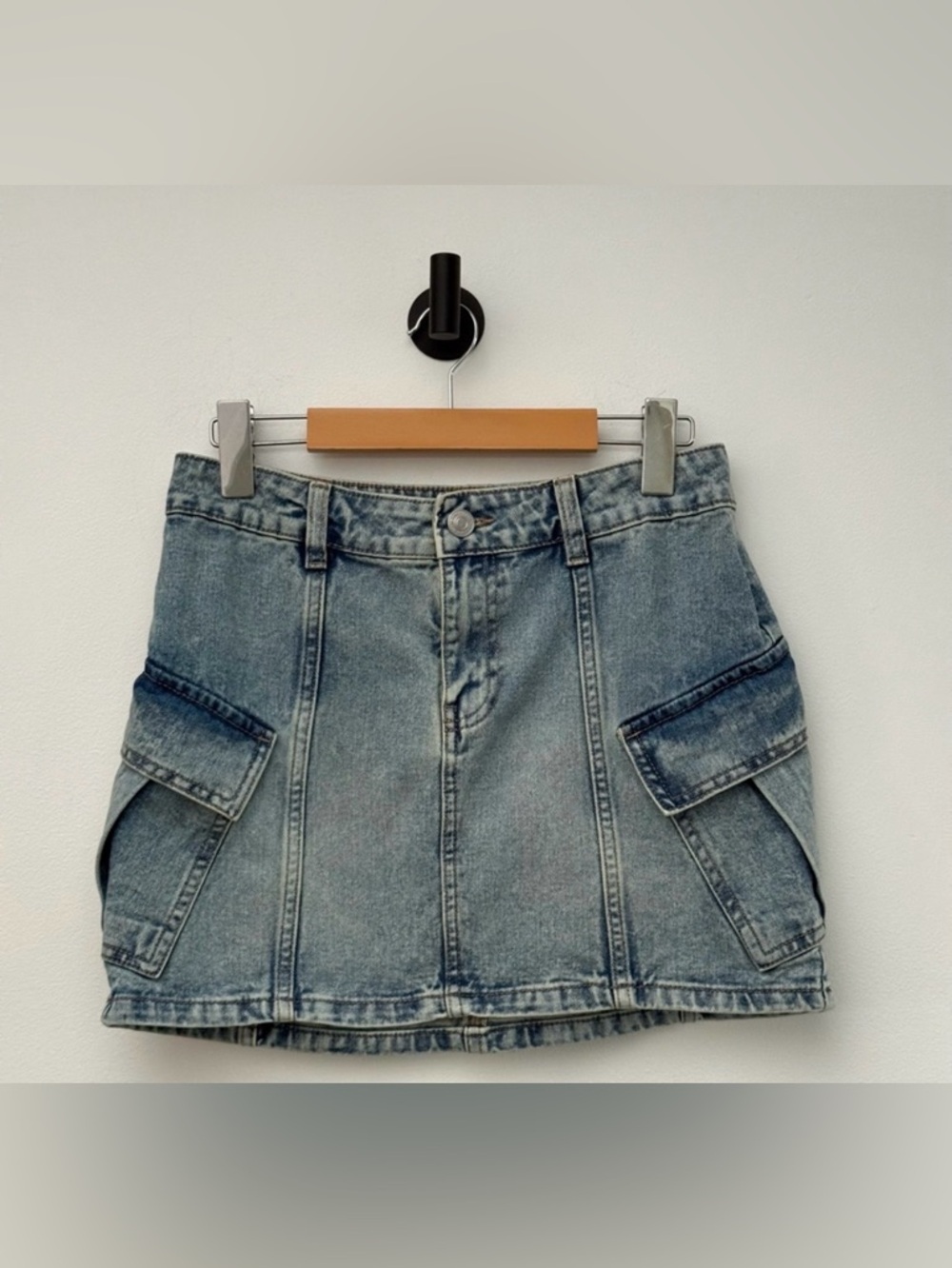 Ardene Denim Cargo Mini Skirt